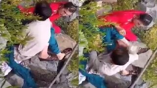 Do judwa pahadi bahan ko ek sath choda khulle mai