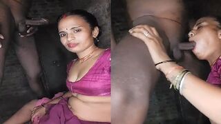 Village sexy bhabhi nai chusi lover ka kala mota lund