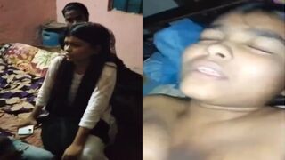 Desi cuck girlfriend ka threesome sex