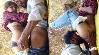 Sexy girlfriend ko khulle mai choda