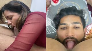 Beautiful chubby girl nai li 69 pose mai oral sex ka maja